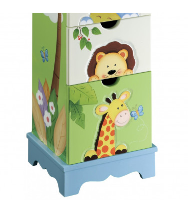 Kids 5 Drawer Cabinet - Sunny Safari