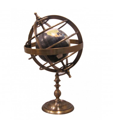 Globe in Brass Stand