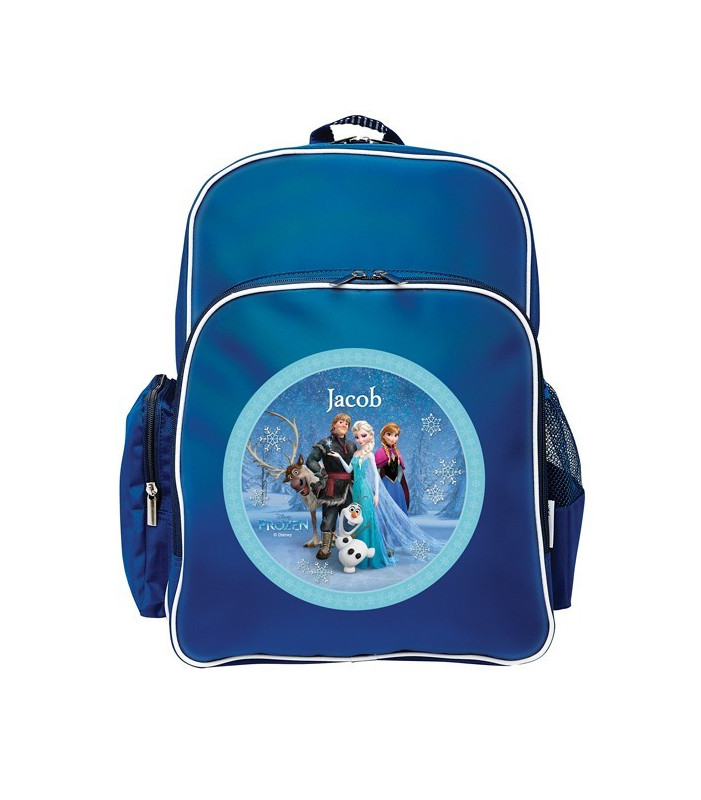  Disney Frozen Snowflake Personalised Backpack - Large Blue