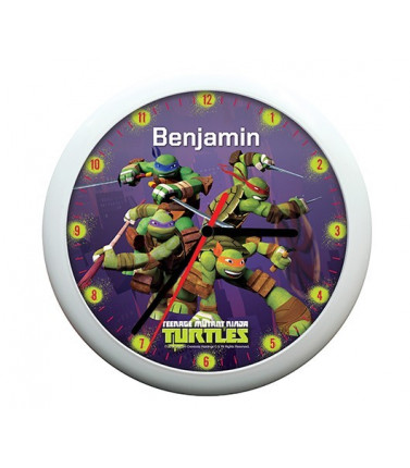 Personalised Teenage Mutant Ninja Turtles Clock