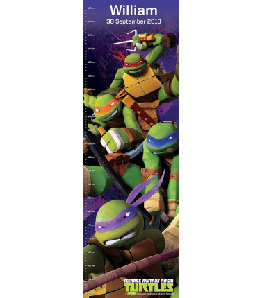 Personalised Teenage Mutant Ninja Turtles Growth Chart