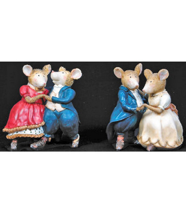 Country Mice Dancers Ornament