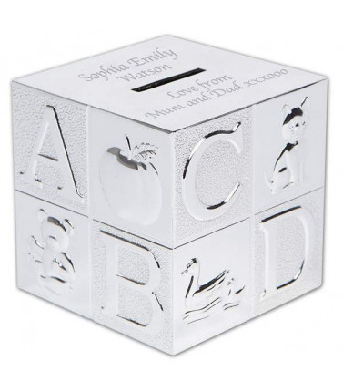  Personalised Engraved ABC Money Box