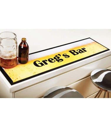 Personlised Beer Bar Mat