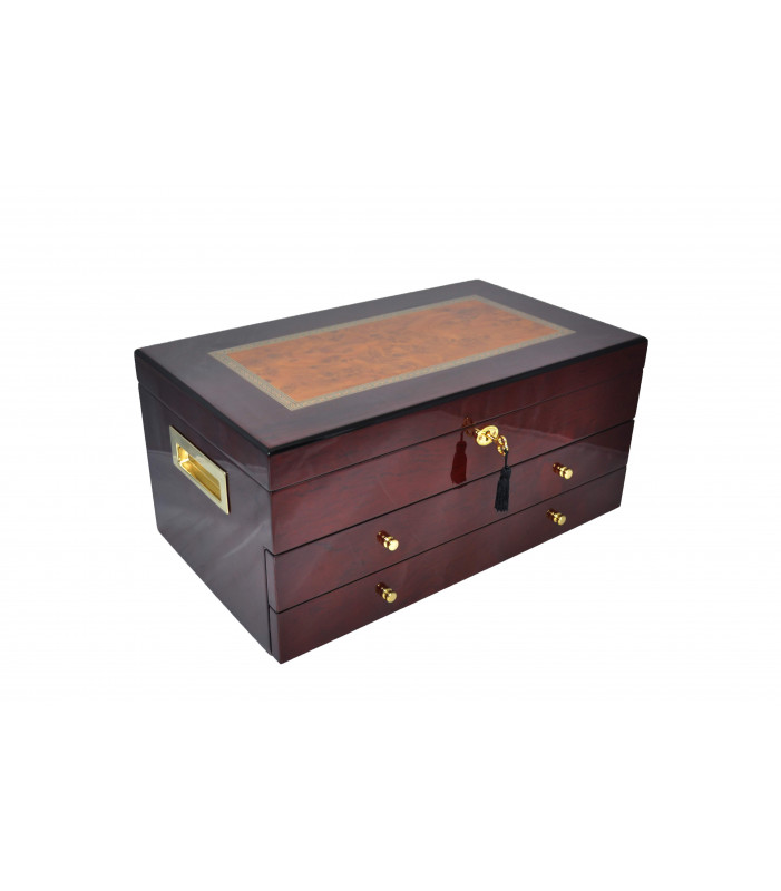 Piano Finnish Jewellery Box with 2 drawers