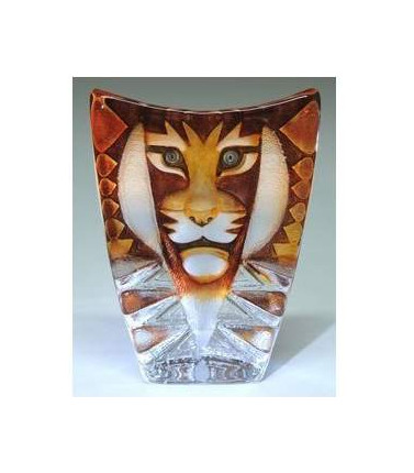 Tiger Mask Glass Sculpture