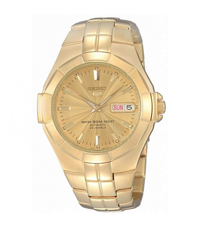 Seiko Mens Gold Watch Model- SNZE32K1