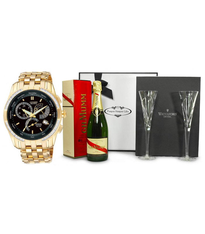 Congratulations Champagne Hamper with Watch