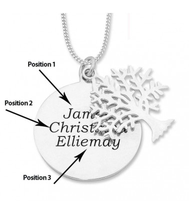 Personalised Tree of Life Pendant Necklace