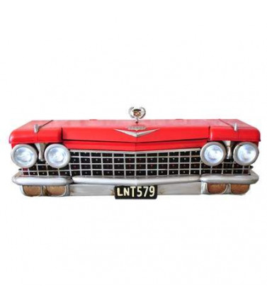 Vintage Red Chevy Wall Storage Box