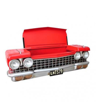 Vintage Red Chevy Wall Storage Box