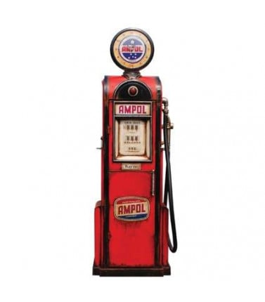 Ampol Petrol Pump With Clock