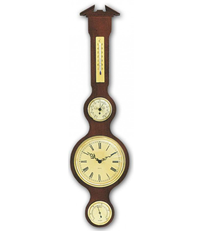 Moller Weather Station-Thermometer, Barometer, Hygrometer, Clock