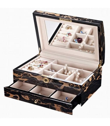 Black Jewellery Box with design