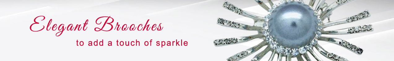 Brooches in beautiful designs | Swarovski Crystal | Sterling Silver